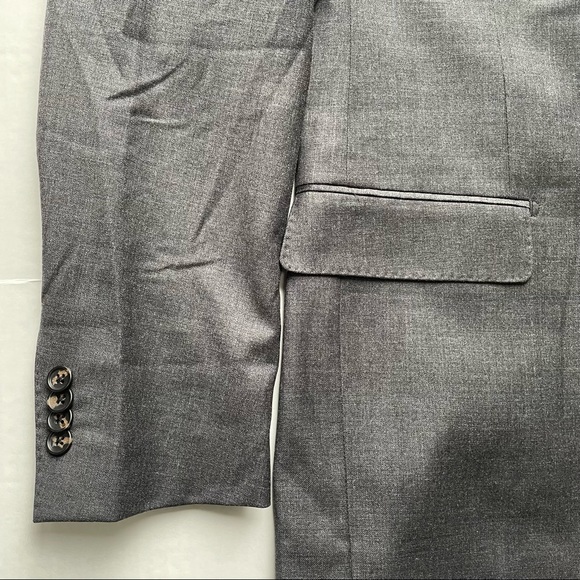 Spier & Mackay Contemporary Fit 100% Wool Fully Lined Blazer Sport Coat Gray 40L - Picture 6 of 12